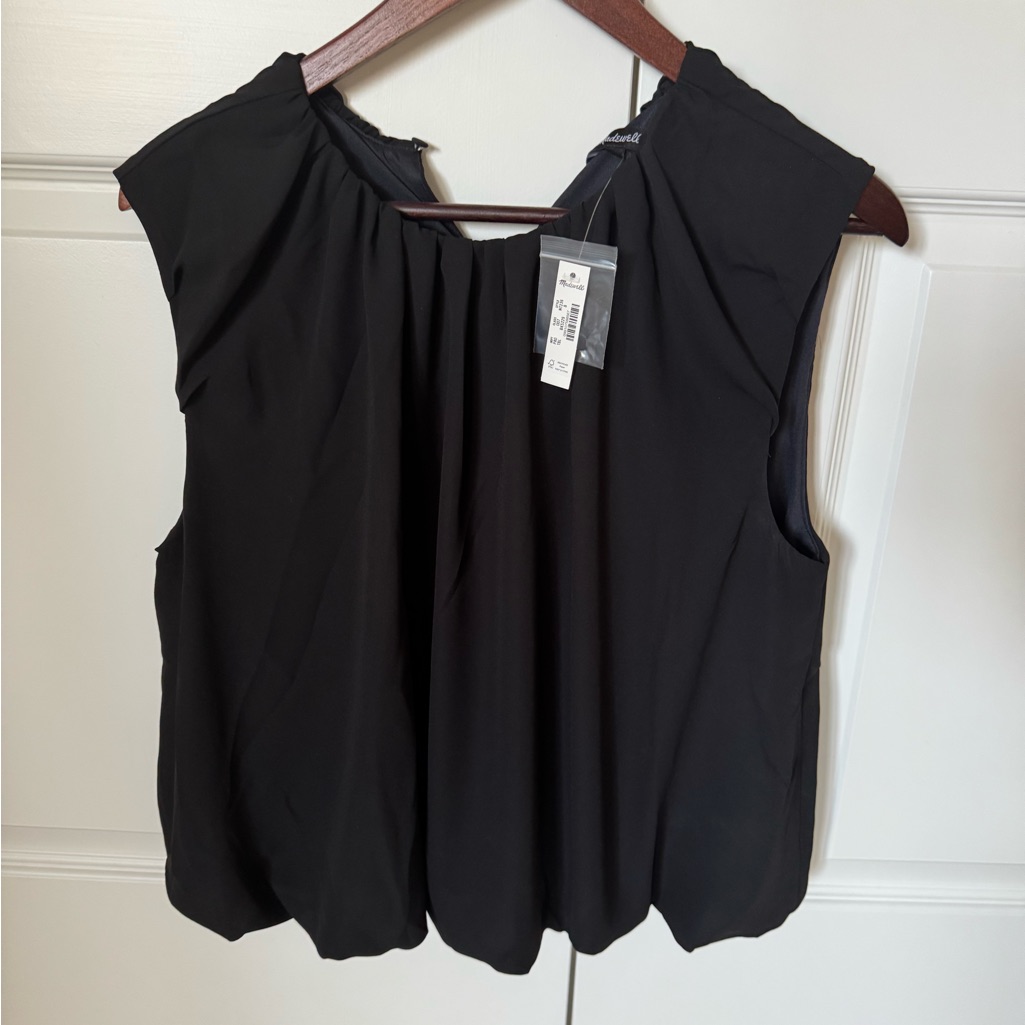 Brand New Black Sleeveless Bubble Top